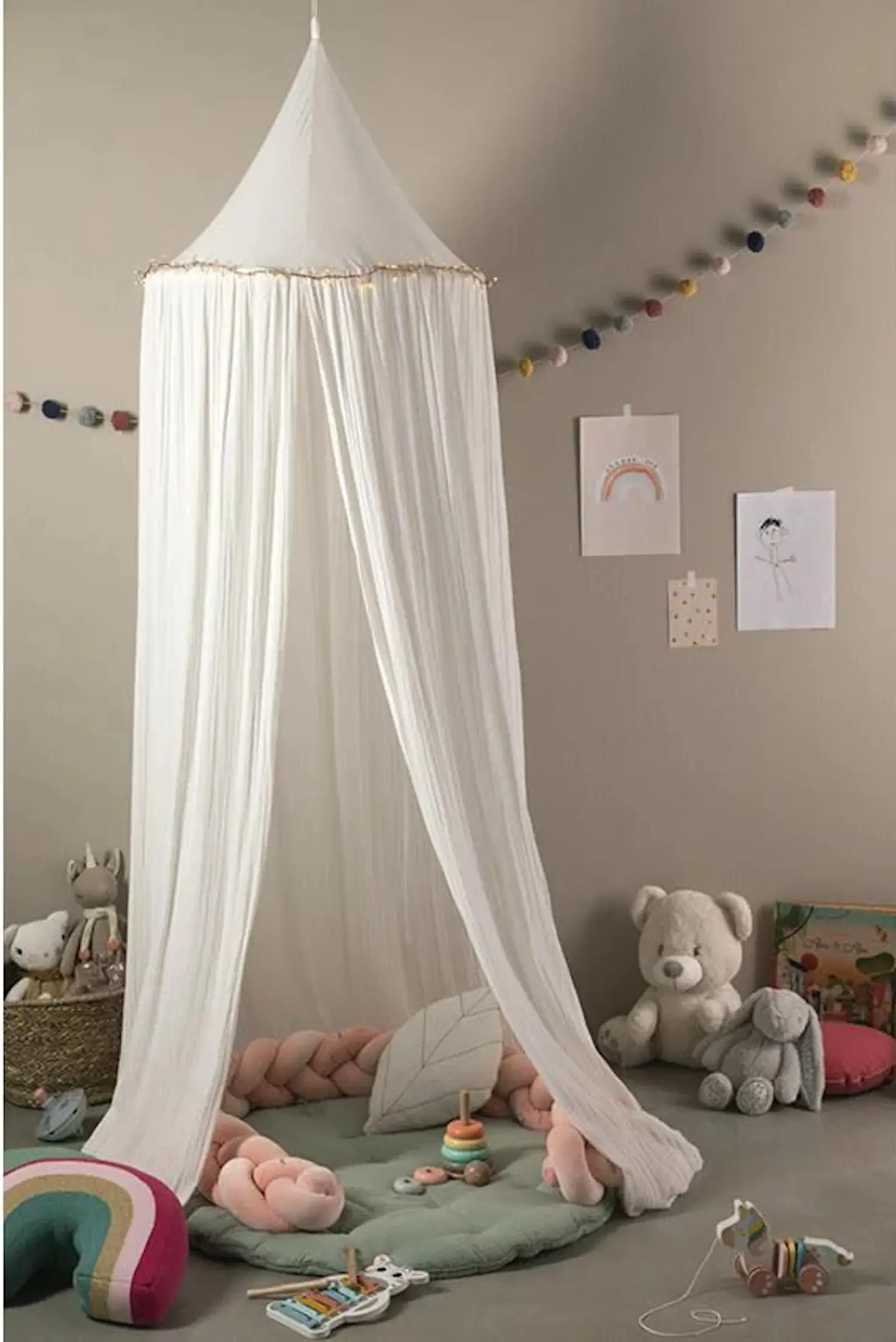 Бортик для детской кровати Premaman 200cm (Pink) - 3