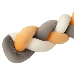 Бортик для детской кровати Premaman 200cm (White/Yellow) Thumb