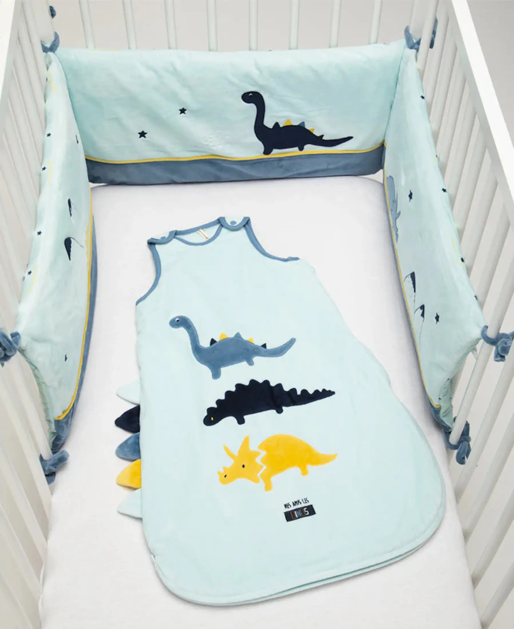 Бортик для детской кровати Premaman Dinos (Blue) - 3