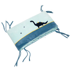 Бортик для детской кровати Premaman Dinos (Blue)