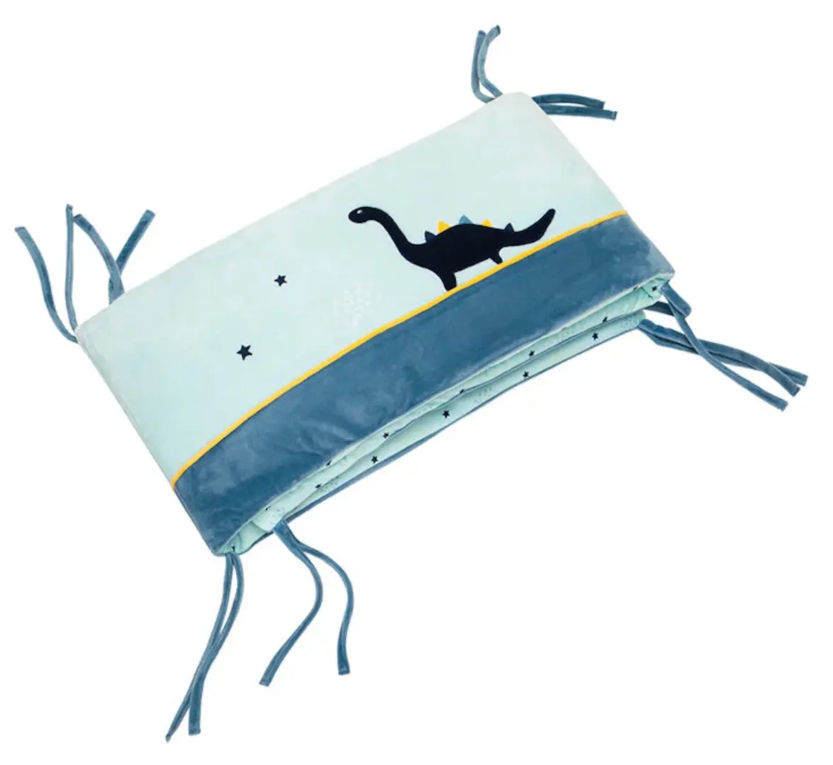 Бортик для детской кровати Premaman Dinos (Blue)