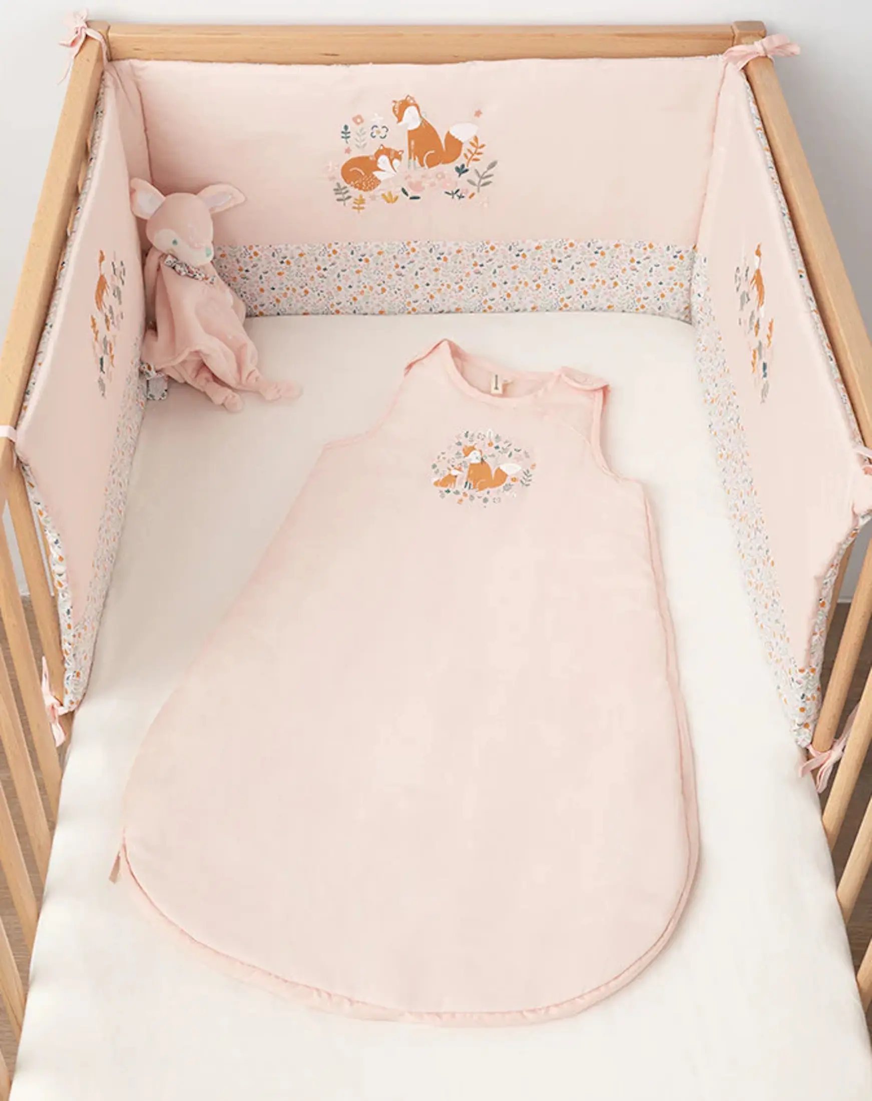 Бортик для детской кровати Premaman Enchanted Forest (Pink) - 3