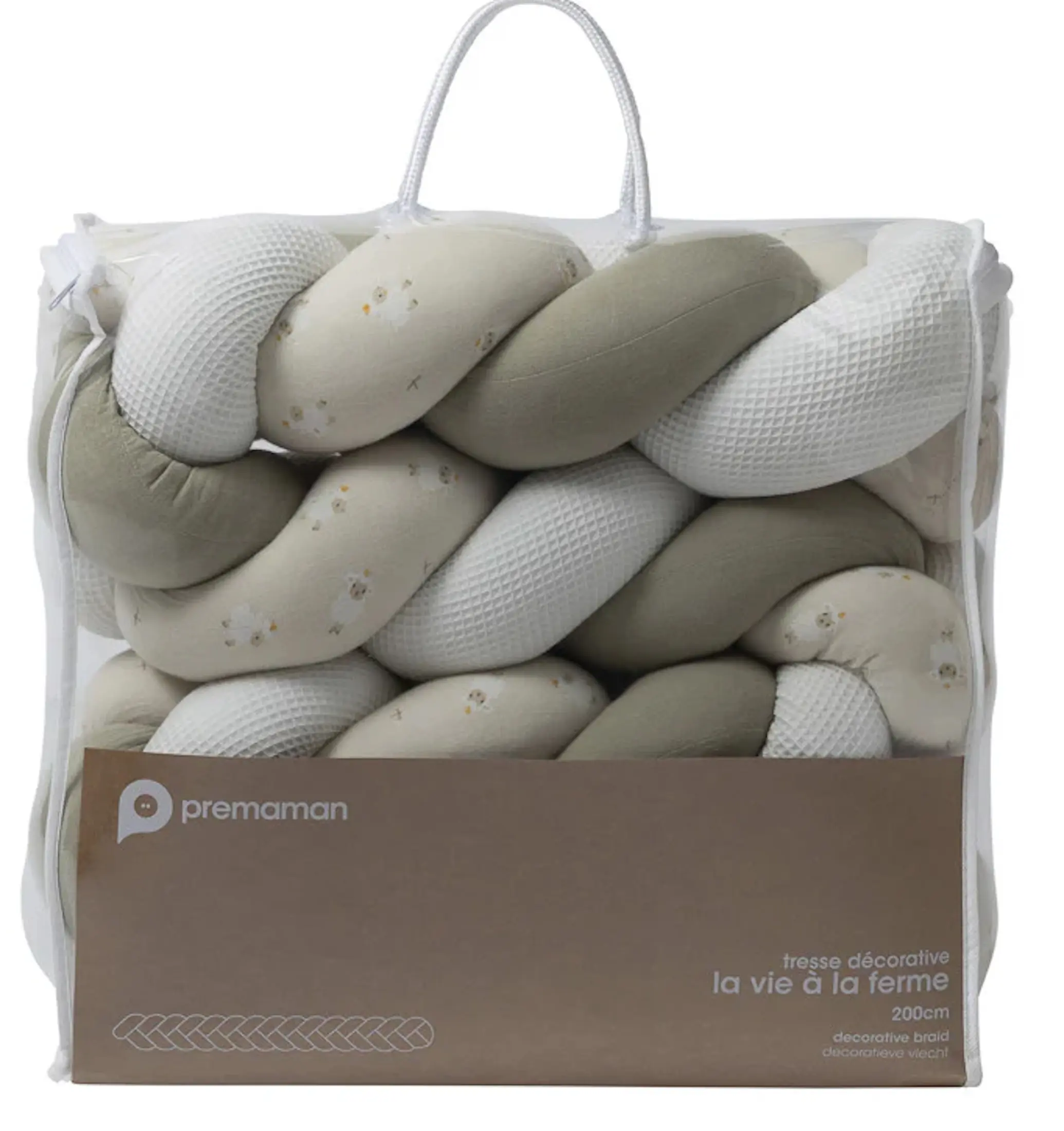 Бортик для детской кровати Premaman Farm Life 200cm (Grey) - 3