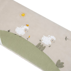 Бортик для детской кровати Premaman Farm Life (Green/Beige) Thumb