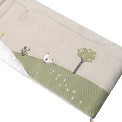 Бортик для детской кровати Premaman Farm Life (Green/Beige) Thumb