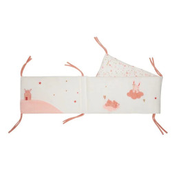 Bara de protectie pentru patut Premaman My Little Princess (Pink/White) Thumb
