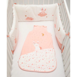 Bara de protectie pentru patut Premaman My Little Princess (Pink/White) Thumb