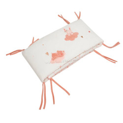 Бортик для детской кровати Premaman My Little Princess (Pink/White)