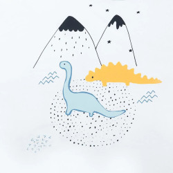 Lenjerie de pat pentru copii Premaman Dinos 140x100 (Blue/White) Thumb