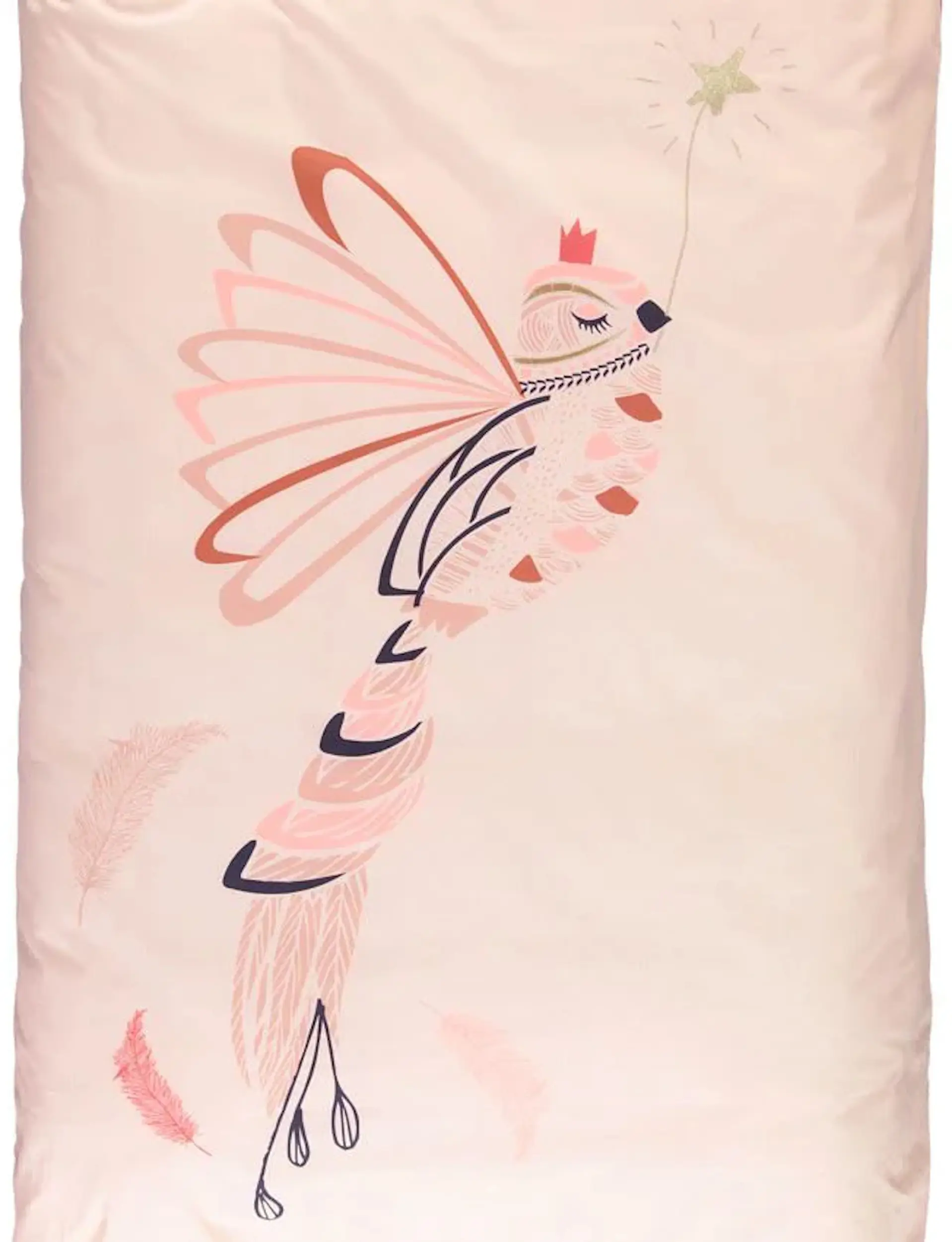 Lenjerie de pat pentru copii Premaman Magic Bird 140x100 (Pink) - 2