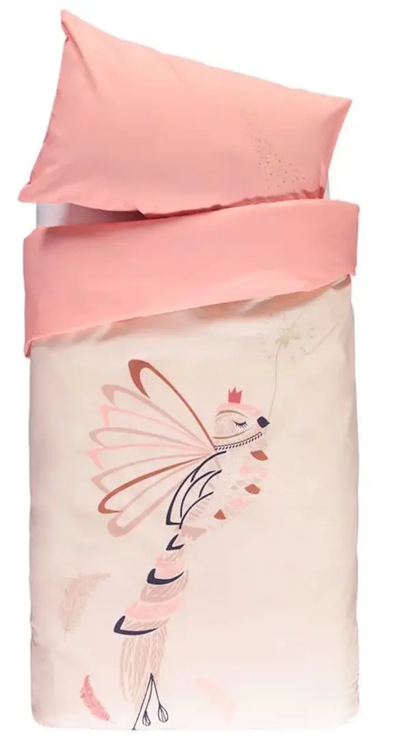 Lenjerie de pat pentru copii Premaman Magic Bird 140x100 (Pink)