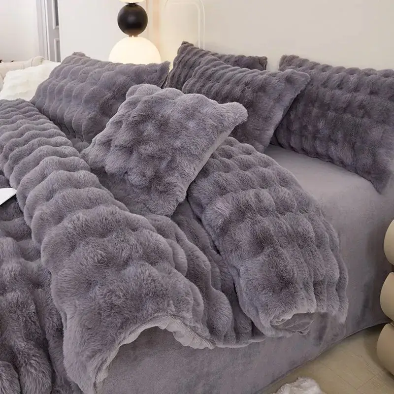 Lenjerie de pat Relaxe Home Puffed Dreams 020490 2P (Grey) - 5