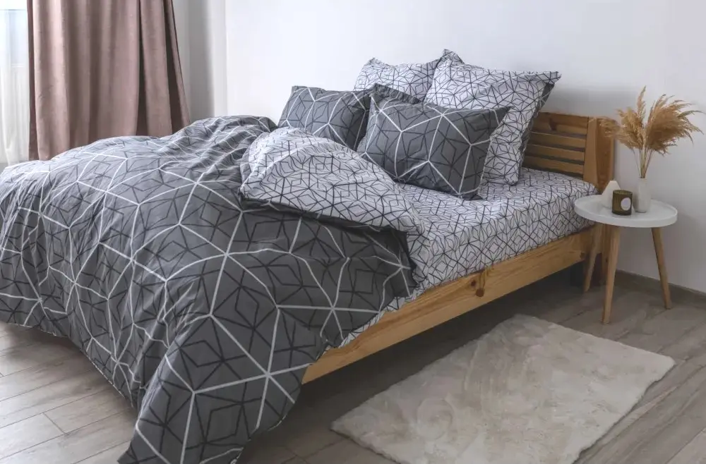 Постельное белье Relaxe Home Soft Dreams 021694 2P (Quadro Star Grey)