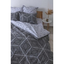 Постельное белье Relaxe Home Soft Dreams 021694 2P (Quadro Star Grey) Thumb