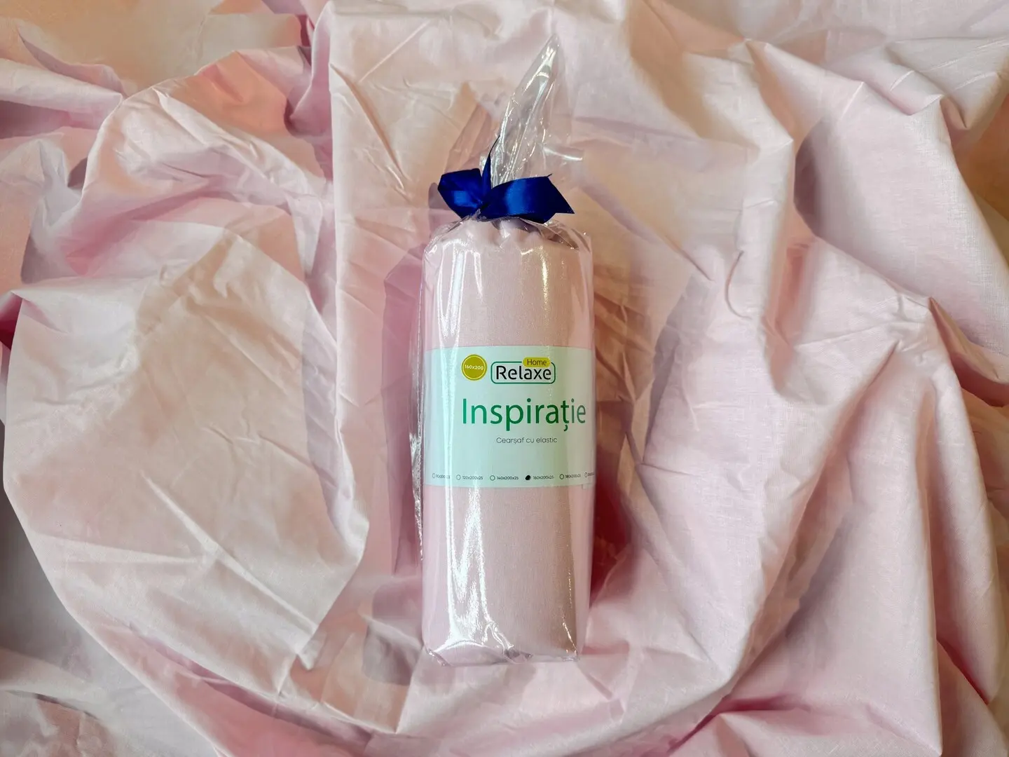 Простынь на резинке Relaxe Home Inspiratie 021434 180x200 (Light Pink)