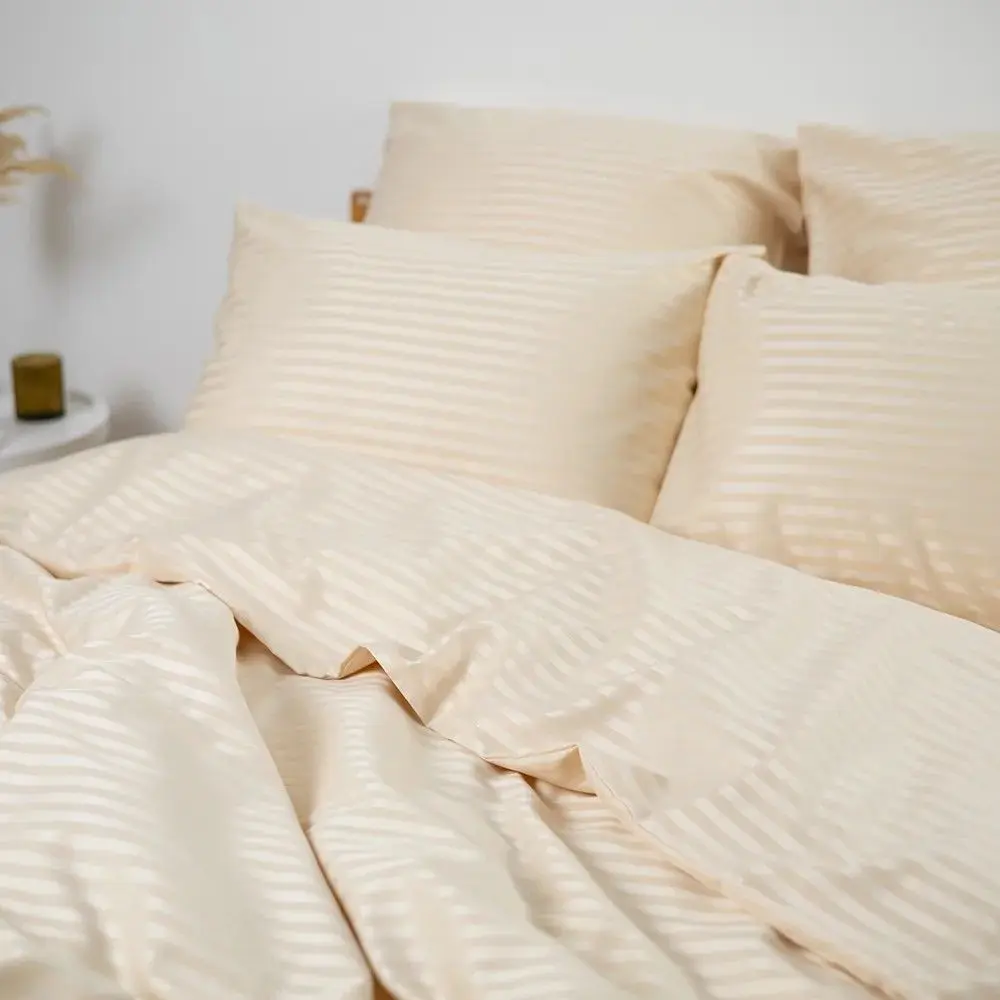 Постельное белье Tep Stripe Satin 019330 Euro 2P (Champagne) - 5