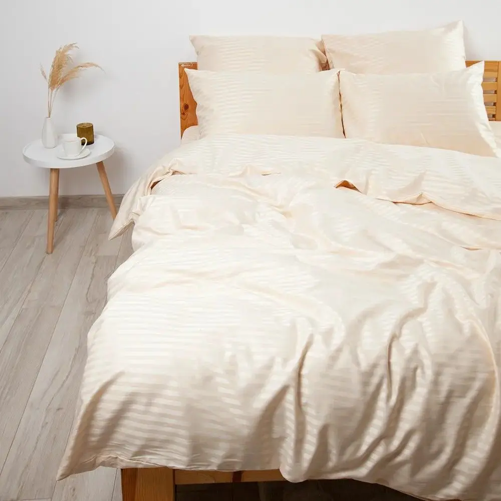 Постельное белье Tep Stripe Satin 019330 Euro 2P (Champagne)