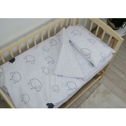Детское постельное белье Tep Tepik 019333 Ovechka Dolli 1P (White/Black) Thumb