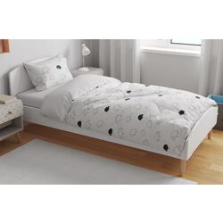 Lenjerie de pat pentru copii Tep Tepik 019333 Ovechka Dolli 1P (White/Black)