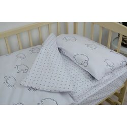 Детское постельное белье Tep Tepik 019333 Ovechka Dolli 1P (White/Black) Thumb