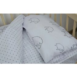 Детское постельное белье Tep Tepik 019333 Ovechka Dolli 1P (White/Black) Thumb