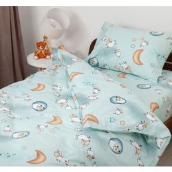 Lenjerie de pat pentru copii Tep Tepik Soft Dreams 019337 Sheep 1P (Light Blue) Thumb
