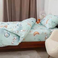 Lenjerie de pat pentru copii Tep Tepik Soft Dreams 019337 Sheep 1P (Light Blue) Thumb