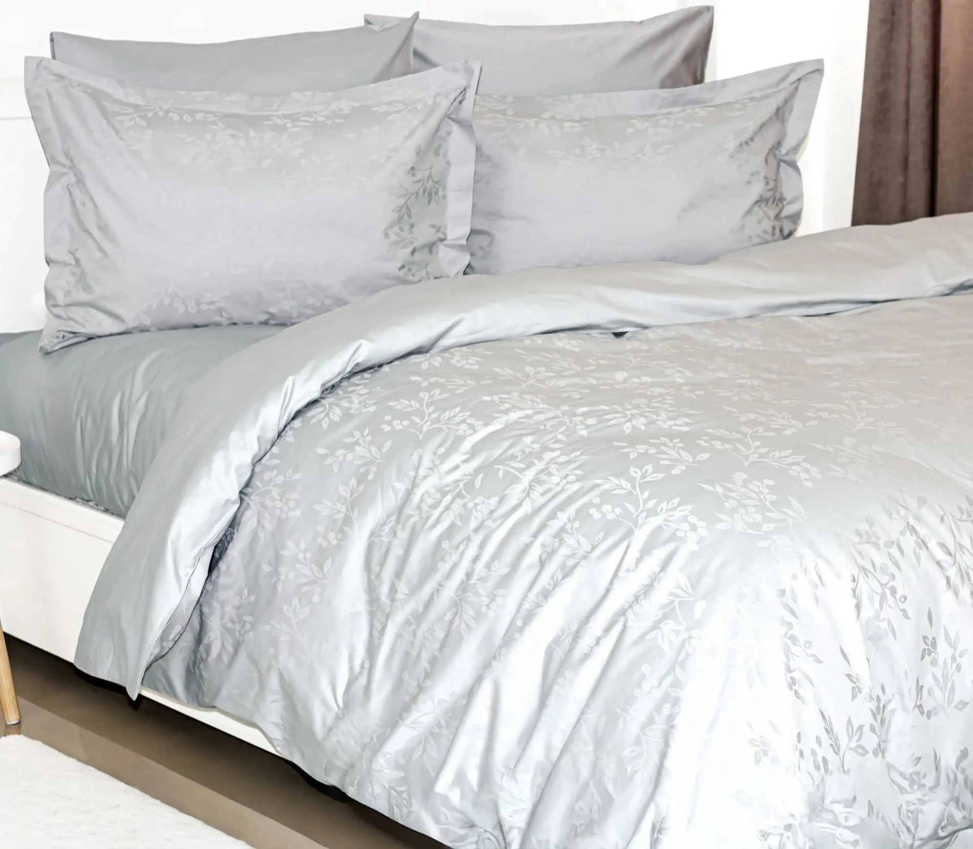 Постельное белье Tep Grace Jacquard 023305 Euro 2P (Light Grey) - 2