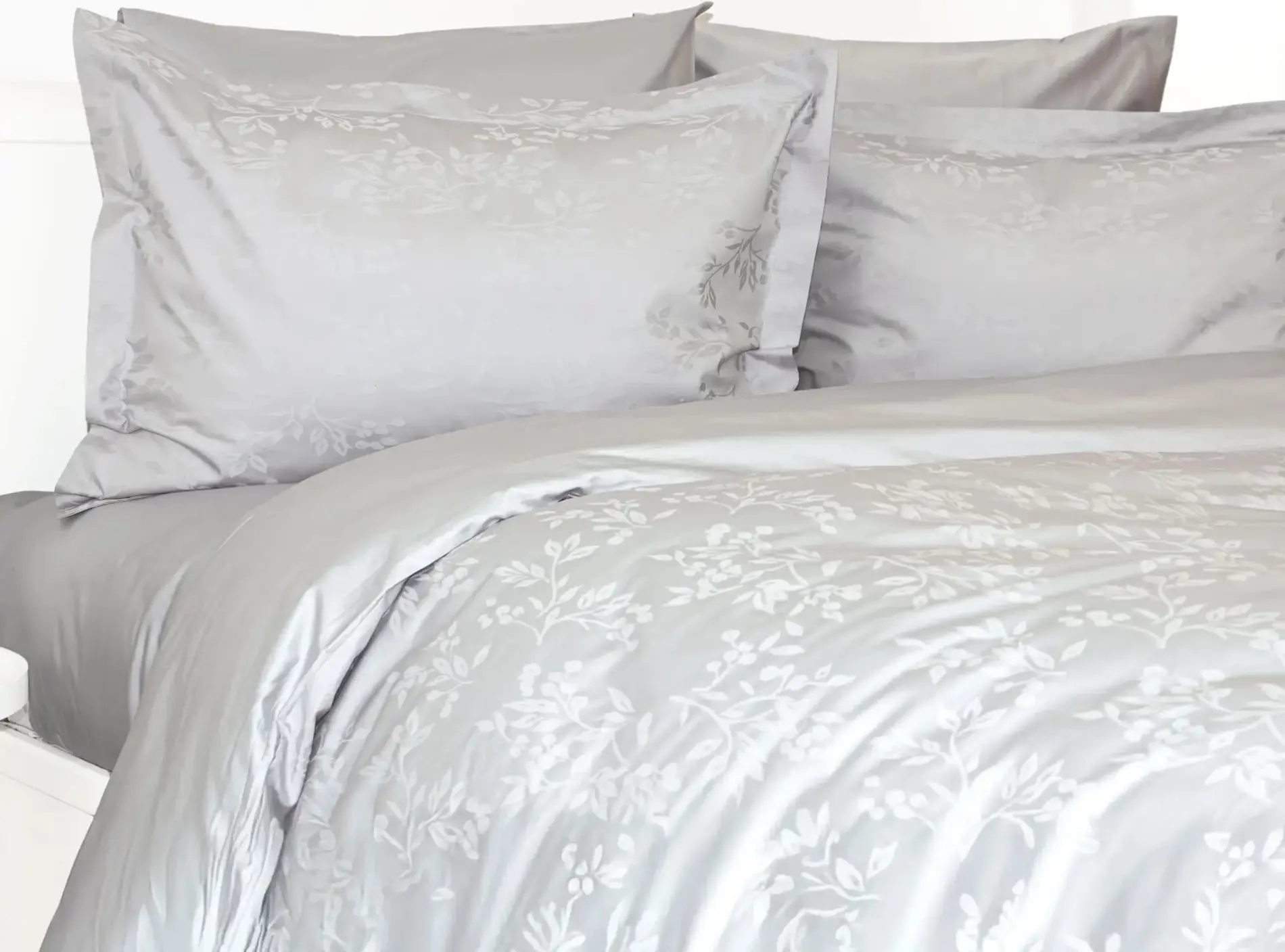 Постельное белье Tep Grace Jacquard 023305 Euro 2P (Light Grey) - 3