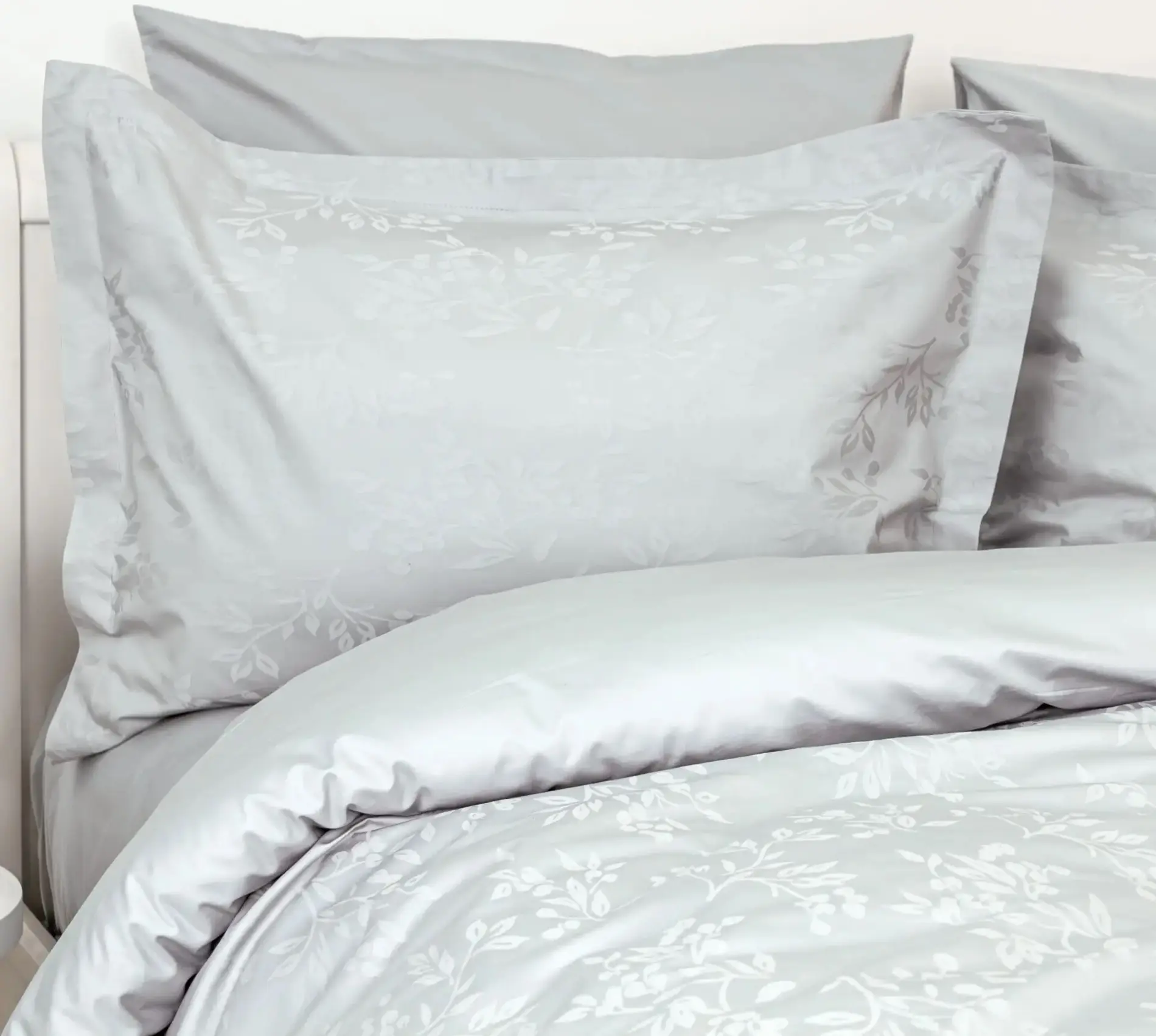 Постельное белье Tep Grace Jacquard 023305 Euro 2P (Light Grey) - 4