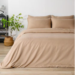 Постельное белье Tep Stripe Dreams 023377 Euro 2P (Cappucino)