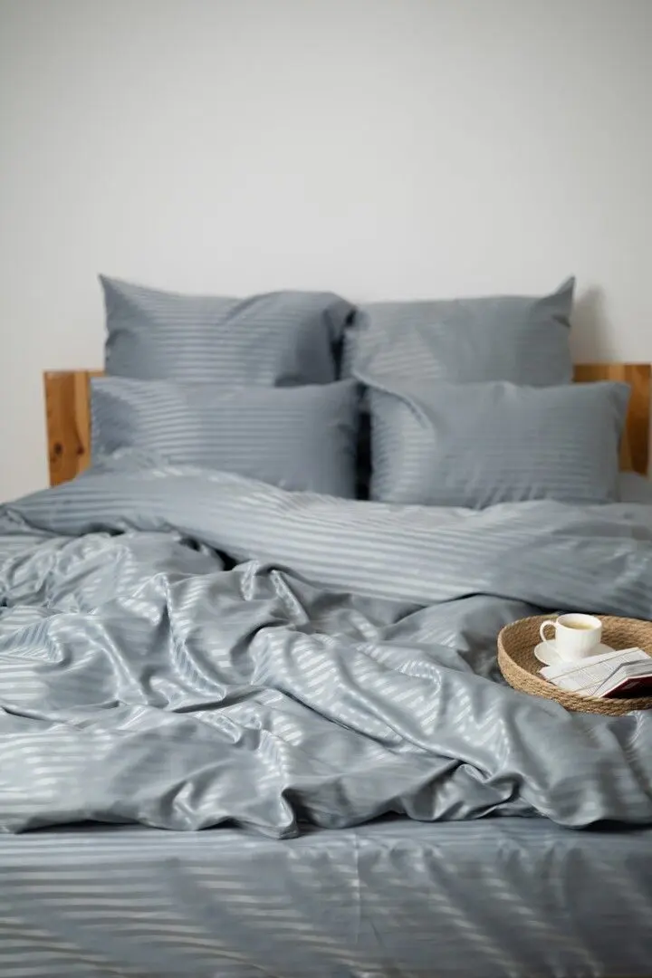 Постельное белье Tep Stripe Satin 019329 Euro 2P (Lunar) - 2