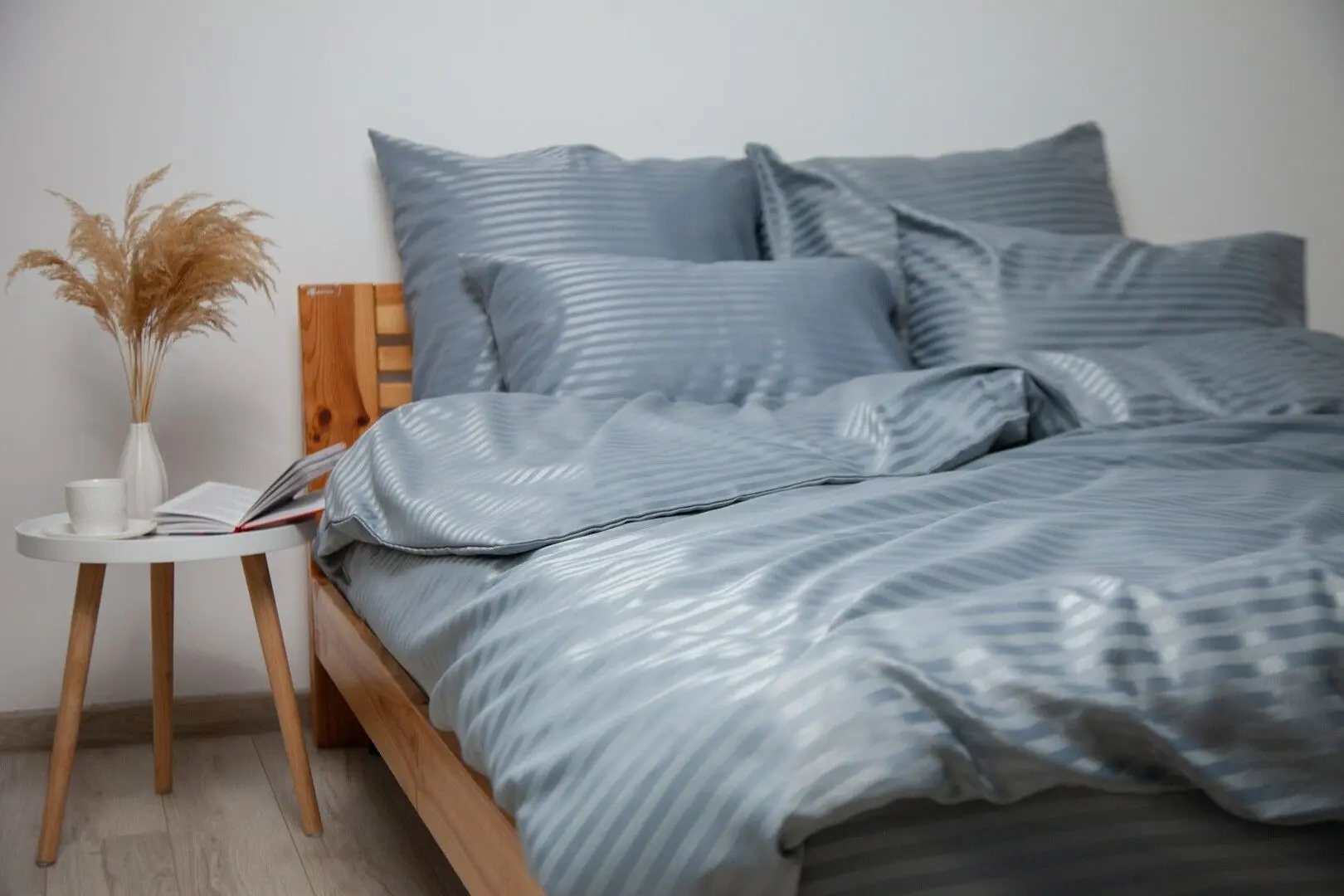 Постельное белье Tep Stripe Satin 019329 Euro 2P (Lunar)