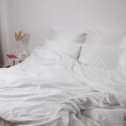 Постельное белье Tep Stripe Satin 019331 Euro 2P (Pure White) Thumb