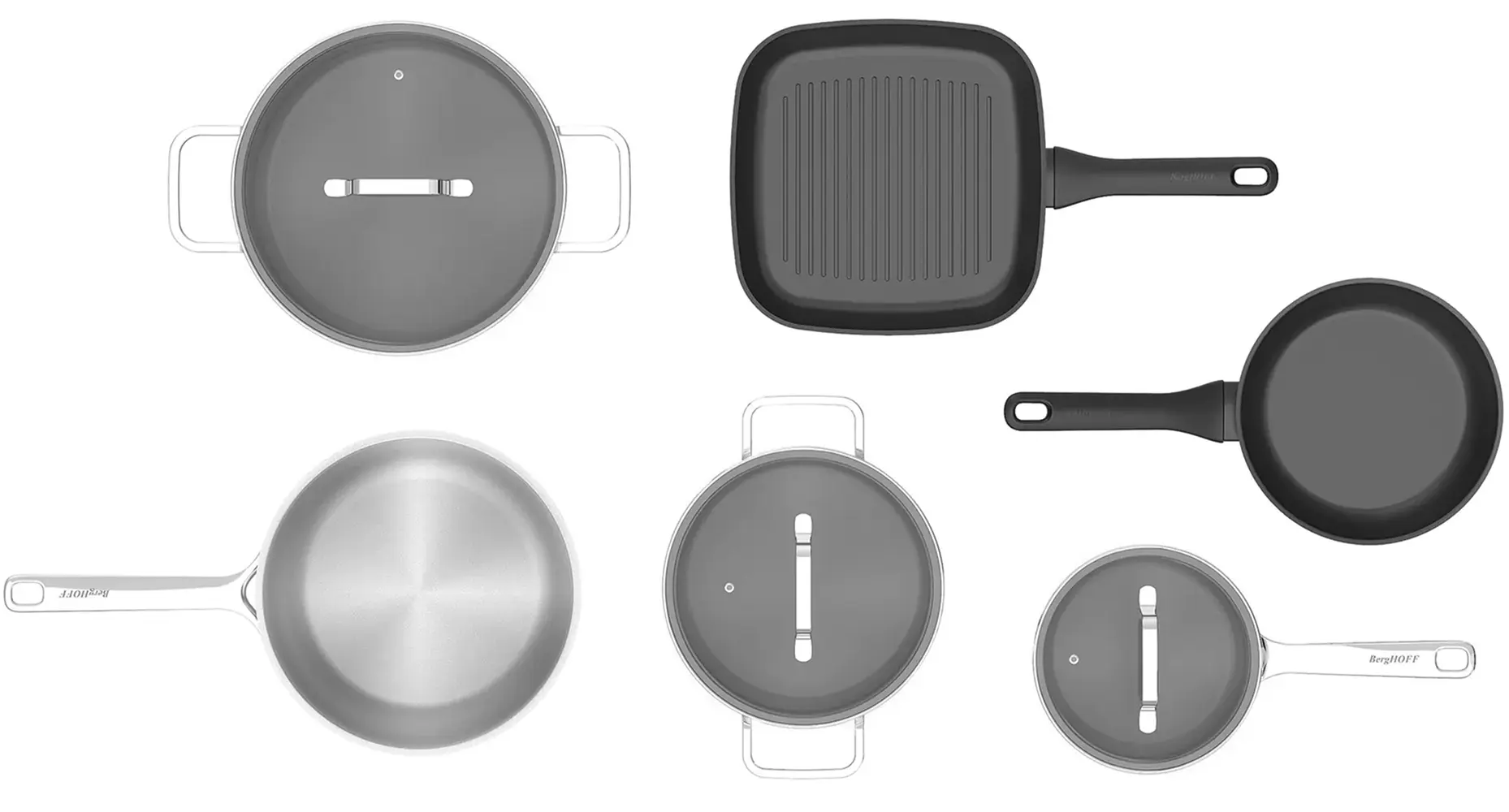 Set de bucatarie Berghoff DiNA Helix 1315089 (Inox/Black)