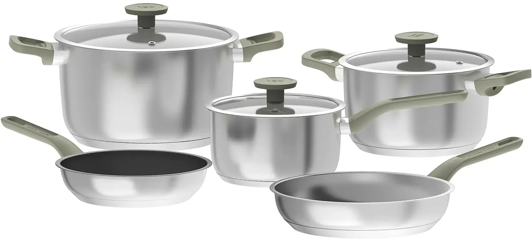 Кухонный набор Berghoff Leo Bolt 3950637 (Inox/Green)