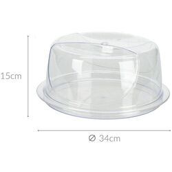Блюдо для торта с крышкой Excellent Houseware 47753 34cm (Transparent) Thumb