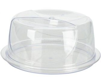 Farfurie pentru tort cu capac Excellent Houseware 47753 34cm (Transparent)