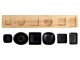 Set de servire Excellent Houseware 51383 (Black/Wood)