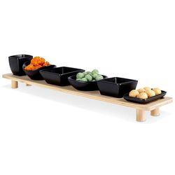 Set de servire Excellent Houseware 51383 (Black/Wood) Thumb