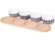 Set de servire Excellent Houseware 51384 (White/Wood)