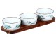 Set de servire Excellent Houseware 53803 (White/Wood)