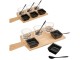 Set boluri cu tava pentru sushi Excellent Houseware 47494 (Bamboo/Black)