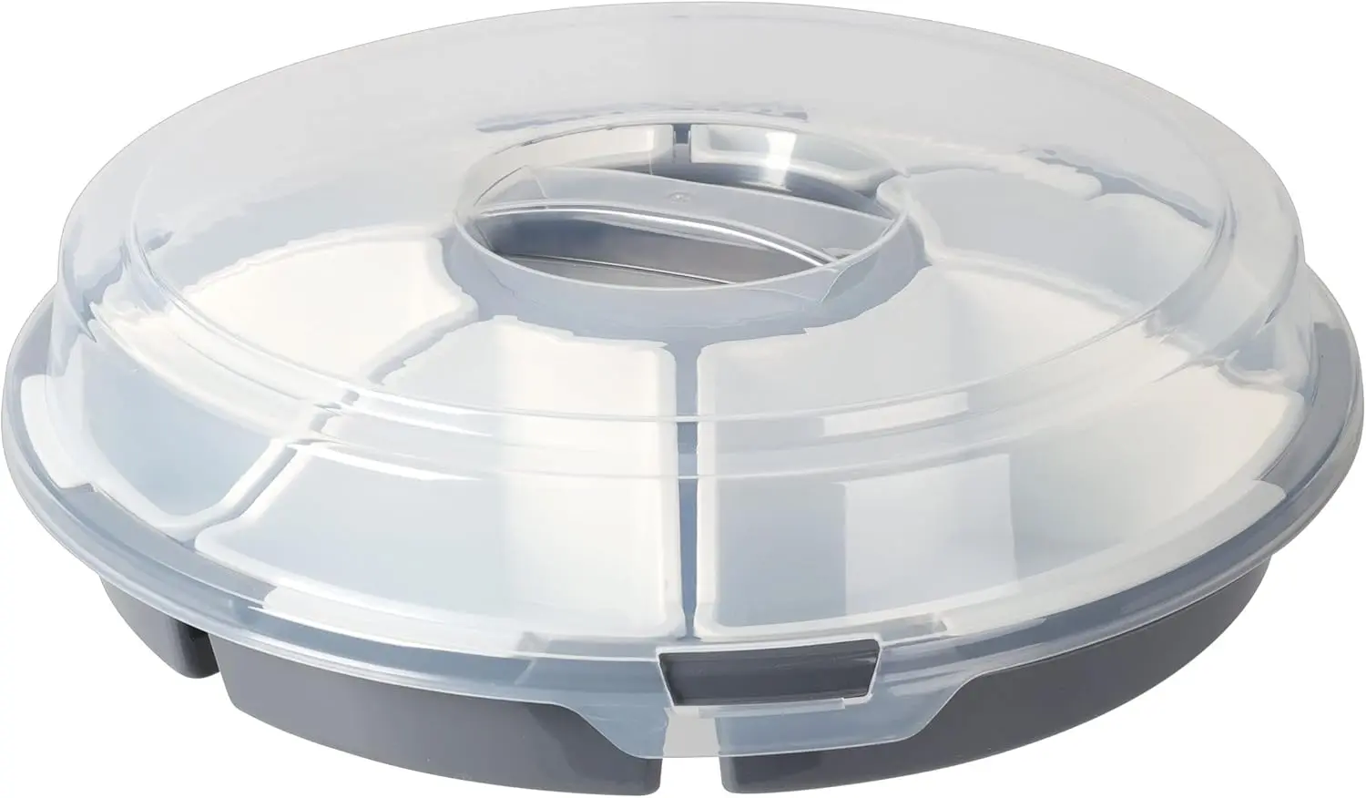 Farfurie de servire cu capac Excellent Houseware 49664 (Grey)