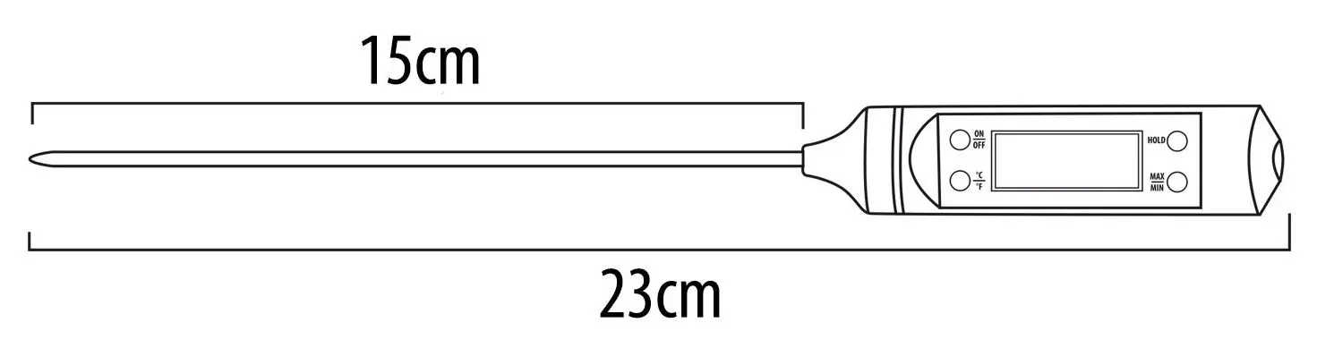 Пищевой термометр GreenBlue GB178 (Black)