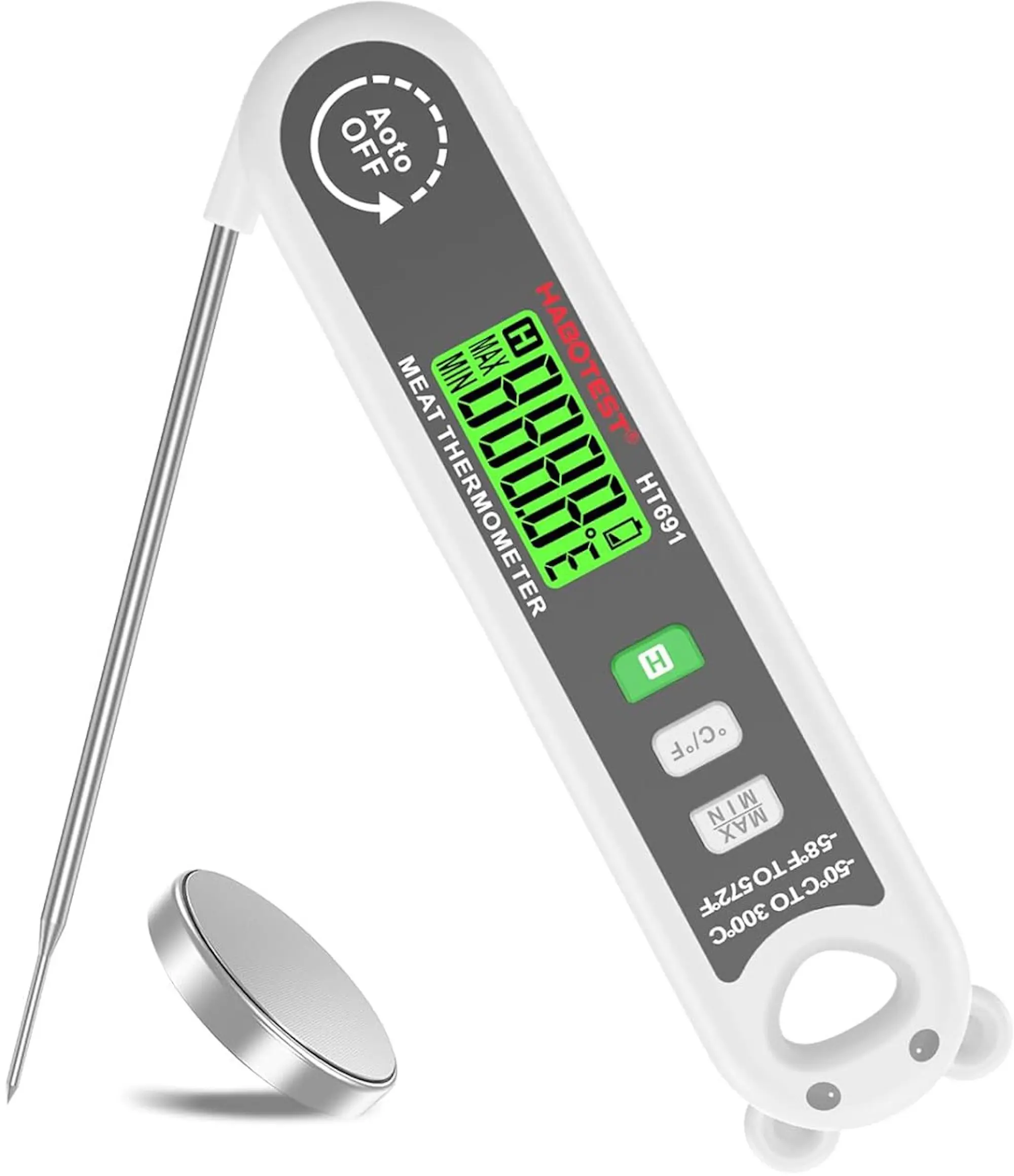 Пищевой термометр Habotest HT691 (White/Grey) - 2