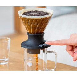 Palnie de cafea Hario SSD-360-B (Black/Transparent) Thumb