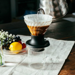 Palnie de cafea Hario SSD-360-B (Black/Transparent) Thumb