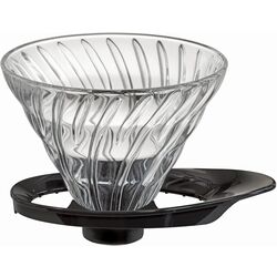 Palnie de cafea Hario V60 VDGR-02-B (Black/Transparent)
