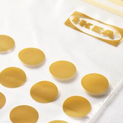 Set de pungi Zip-Lock Ikea Istad cu model 1/0.4l (Negru/Galben) Thumb